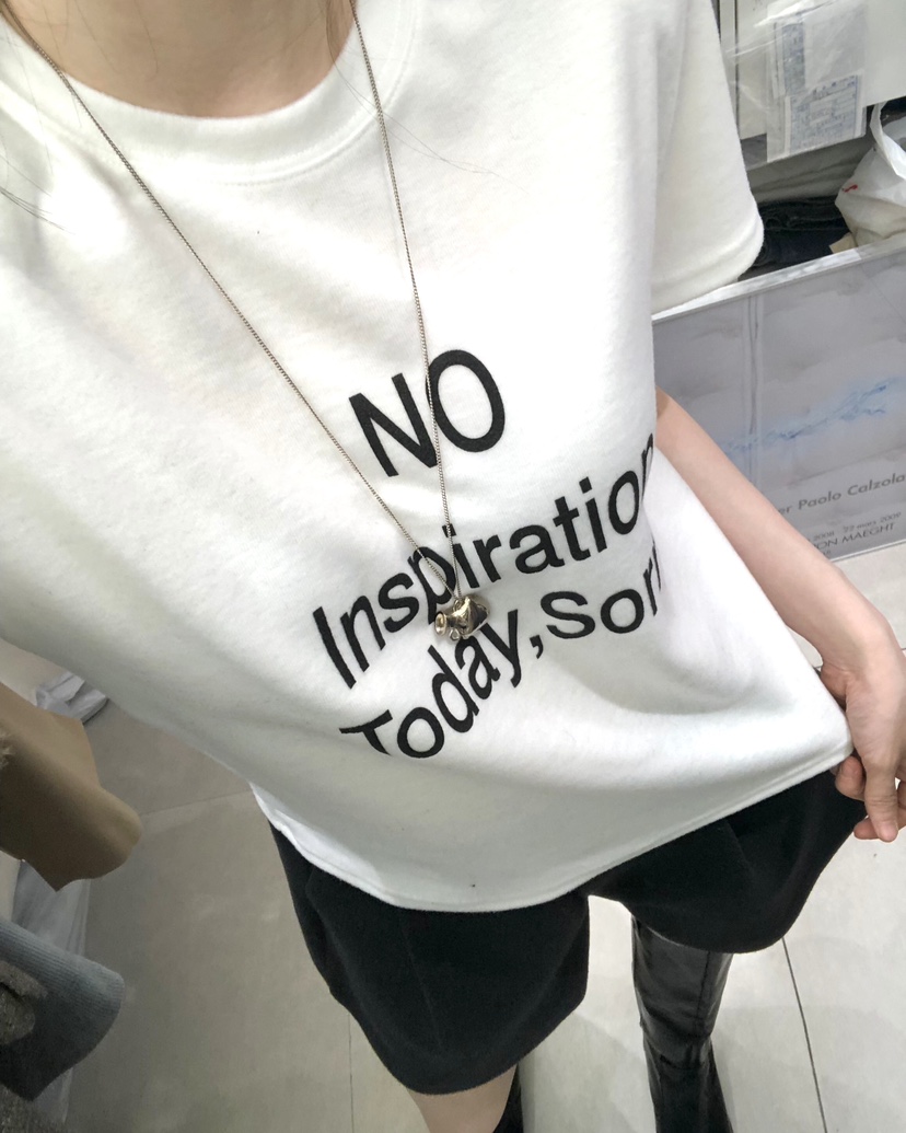 WORK SHOP東大門㊣直郵女裝新品25秋冬人氣休閑推薦職業T恤Work_shopT恤