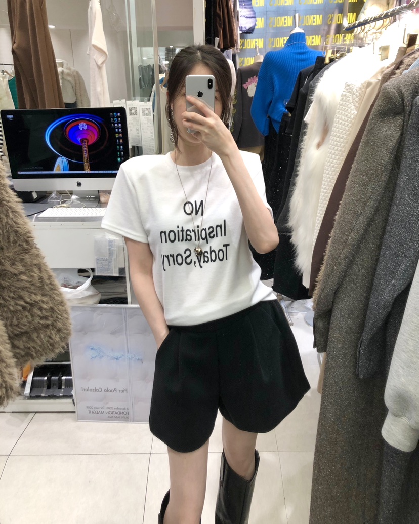 WORK SHOP東大門㊣直郵女裝新品25秋冬人氣休閑推薦職業T恤Work_shopT恤