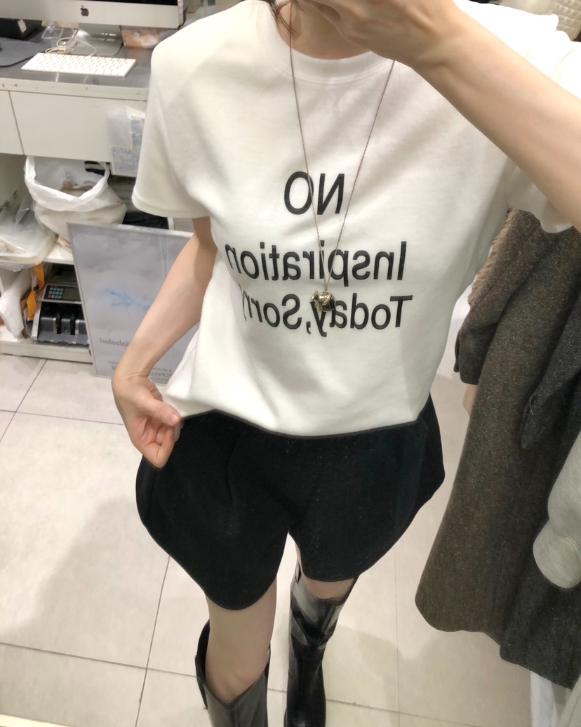 WORK SHOP東大門㊣直郵女裝新品25秋冬人氣休閑推薦職業T恤Work_shopT恤