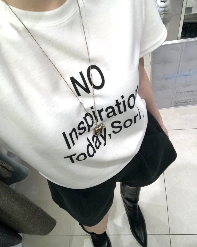 WORK SHOP東大門㊣直郵女裝新品25秋冬人氣休閑推薦職業T恤Work_shopT恤