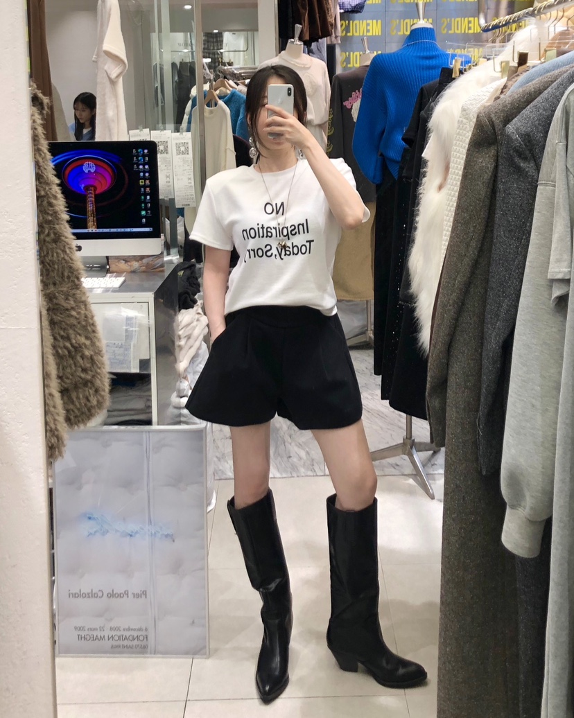 WORK SHOP東大門㊣直郵女裝新品25秋冬人氣休閑推薦職業T恤Work_shopT恤