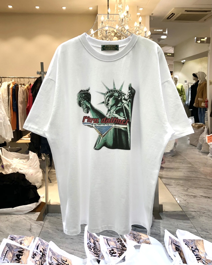 WORK SHOP東大門㊣直郵女裝新品25秋冬人氣休閑推薦職業T恤Work_shopT恤圖色1