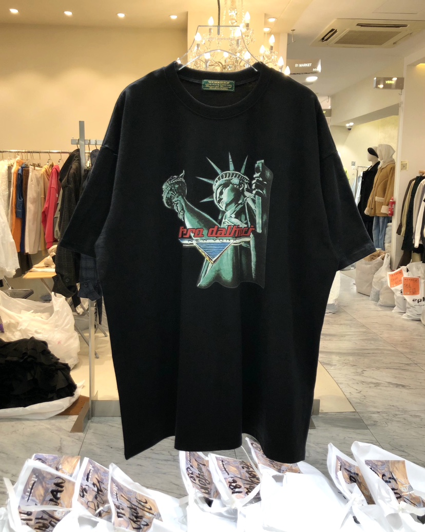 WORK SHOP東大門㊣直郵女裝新品25秋冬人氣休閑推薦職業T恤Work_shopT恤圖色2