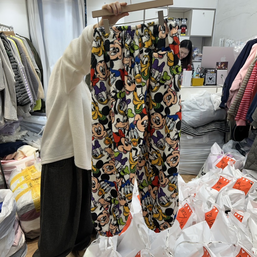 DE LINE韓國直郵㊣女士新品時尚推薦休閑熱賣人氣休閑褲加絨DE LINE休閑褲