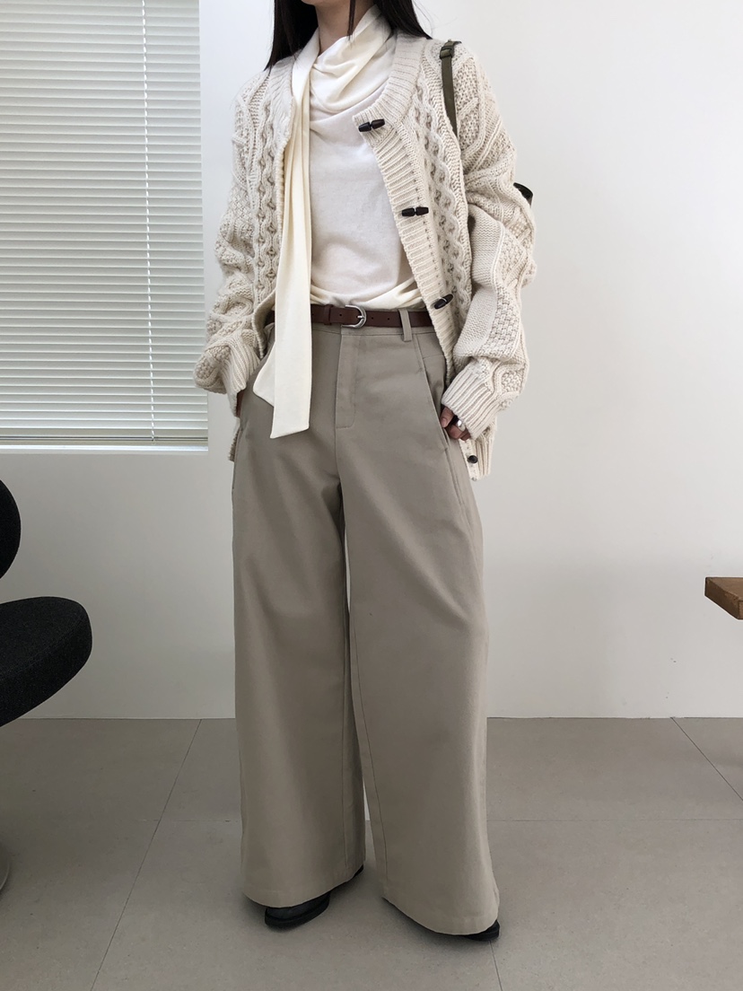 B_GARDER韓國代購㊣女裝新品休閑人氣熱賣休閑褲不含腰帶棉B.GARDER休閑褲