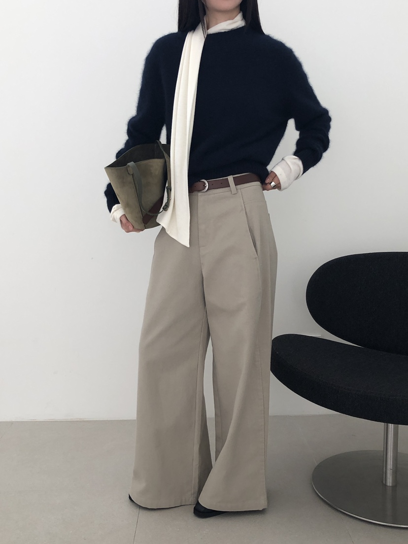 B_GARDER韓國代購㊣女裝新品休閑人氣熱賣休閑褲不含腰帶棉B.GARDER休閑褲