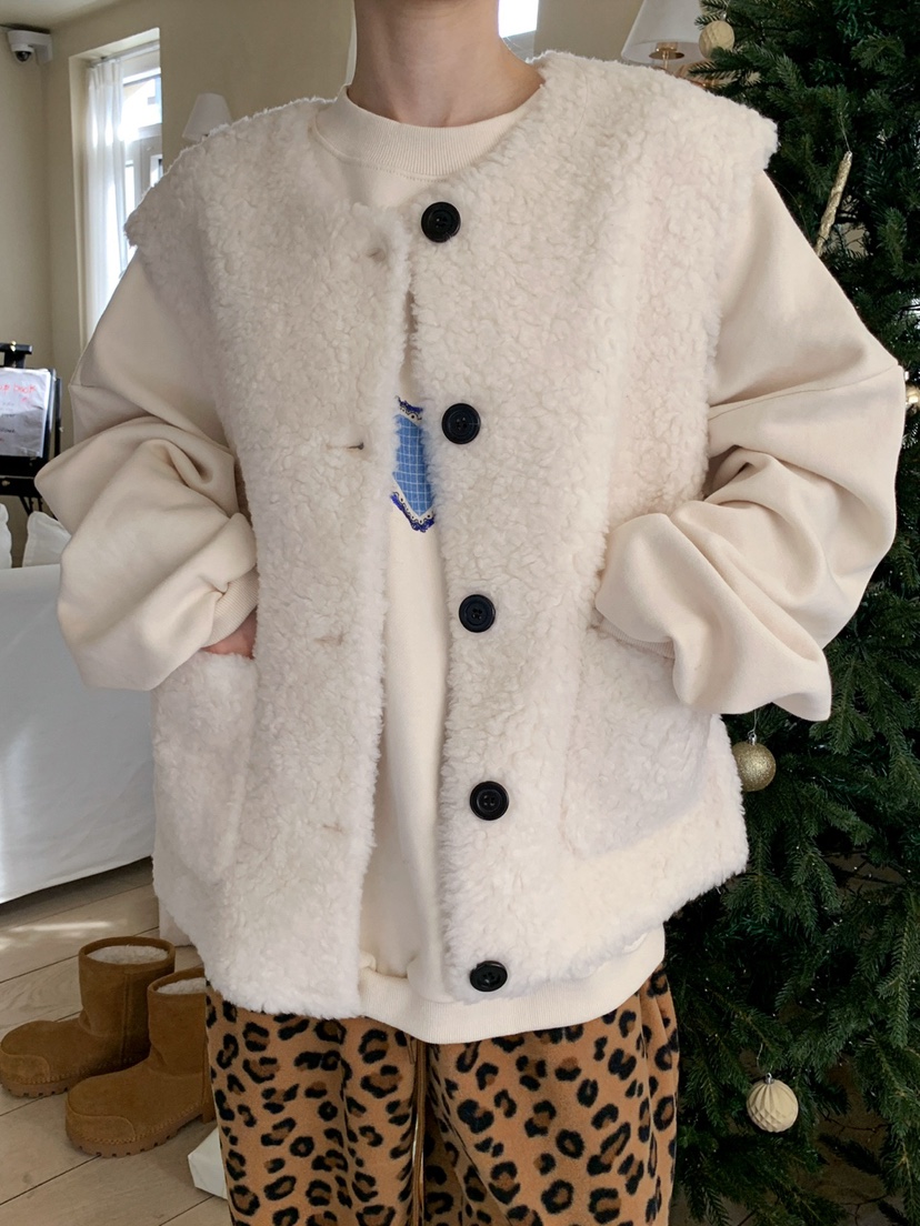 JKICHI韓國直郵㊣女士新品時尚熱賣推薦人氣職業25秋冬馬甲JKICHI馬甲圖色1