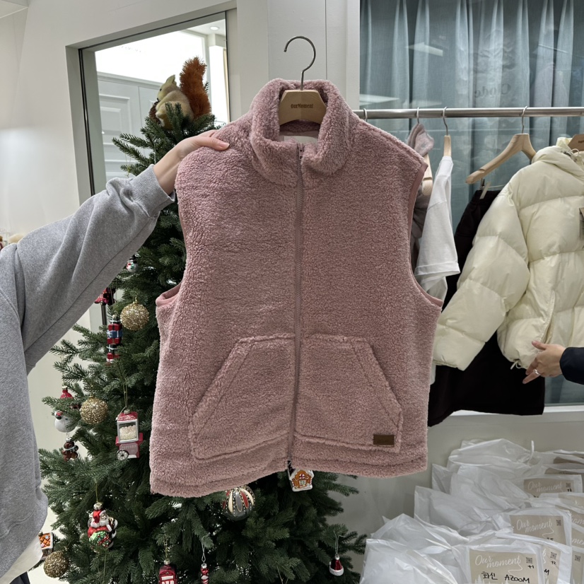 OURMOMENT韓國直郵㊣女士新品熱賣推薦25秋冬休閑時尚職業馬甲OURMOMENT馬甲圖色2