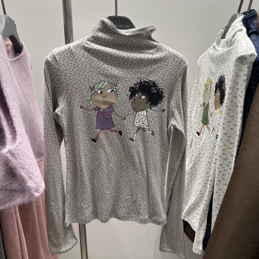 TARABY MOTION東大門㊣代購女士新款時尚25秋冬推薦長袖T恤TARABY MOTION長袖T恤圖色1