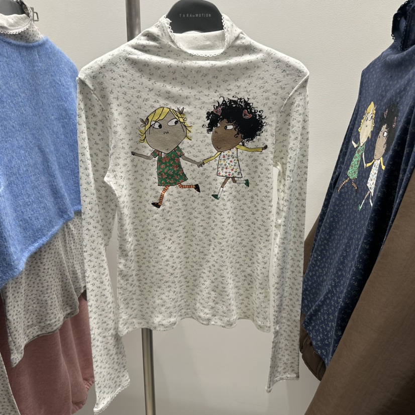 TARABY MOTION東大門㊣代購女士新款時尚25秋冬推薦長袖T恤TARABY MOTION長袖T恤圖色2