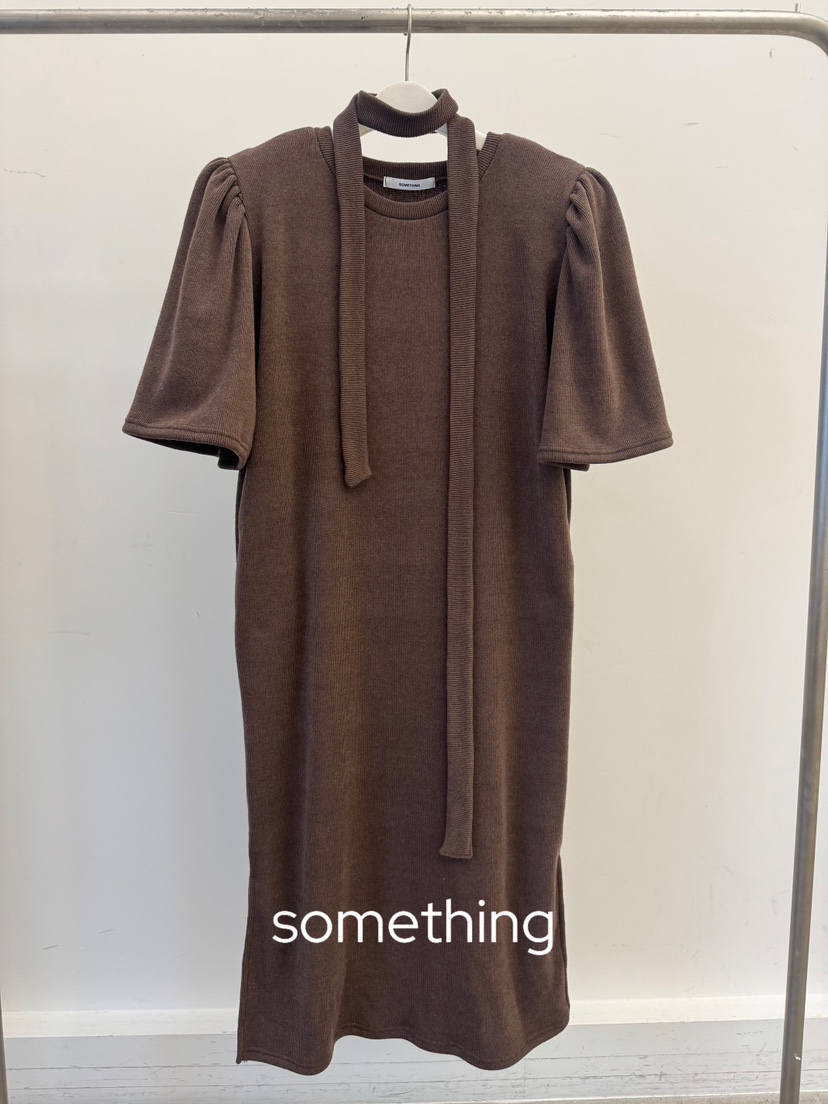 SOMETHING-L/FANCY韓國代購㊣女裝新款熱賣25秋冬人氣連衣裙SOMETHING-L/FANCY連衣裙圖色1