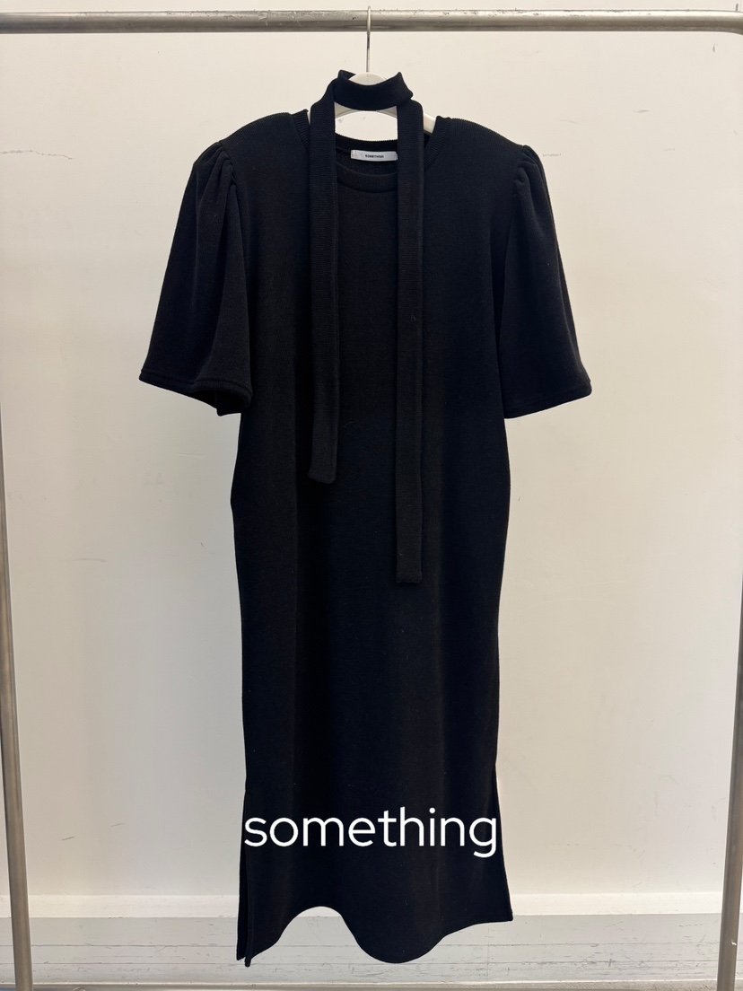 SOMETHING-L/FANCY韓國代購㊣女裝新款熱賣25秋冬人氣連衣裙SOMETHING-L/FANCY連衣裙圖色3