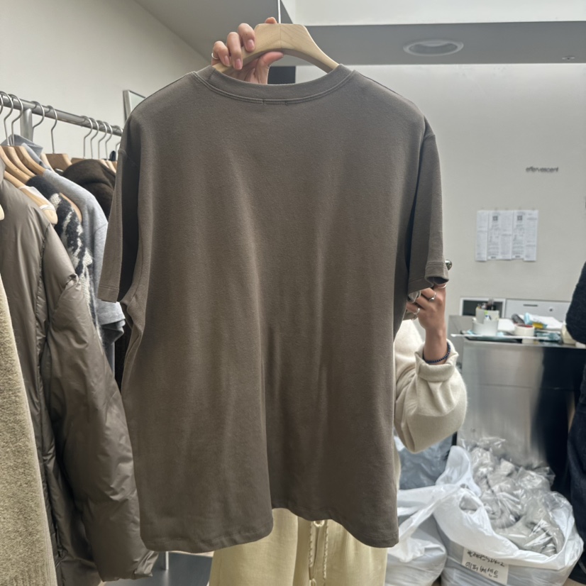 EFFERVESCENT東大門㊣直郵女裝新品時尚休閑25秋冬人氣職業T恤evc/effervescentT恤