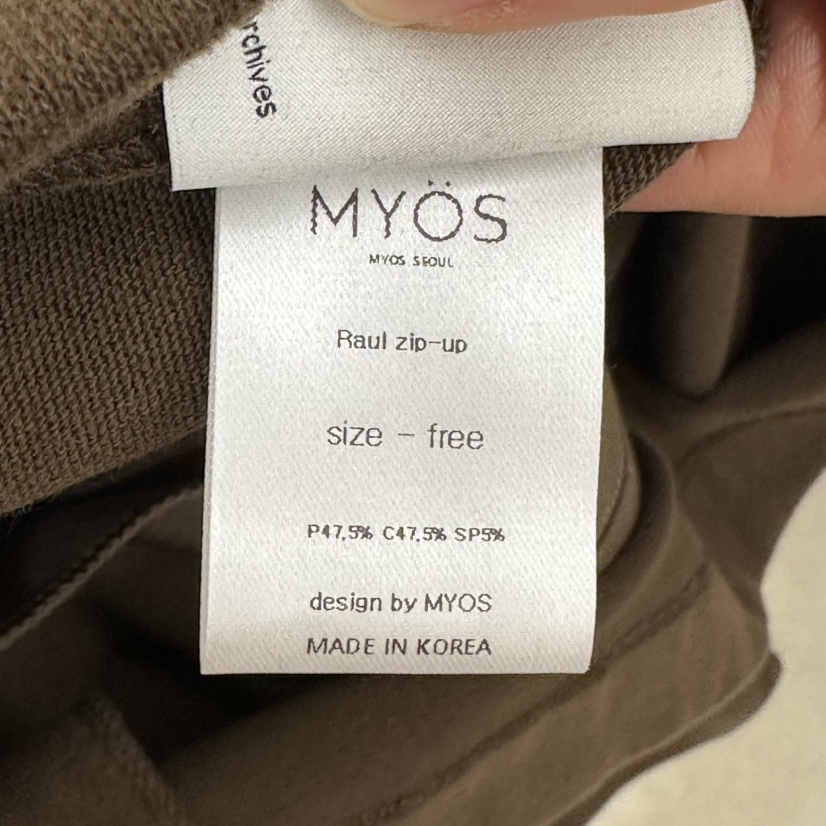 MYOS韓國代購㊣女士新品時尚推薦人氣休閑職業熱賣25秋冬衛衣MYOS衛衣