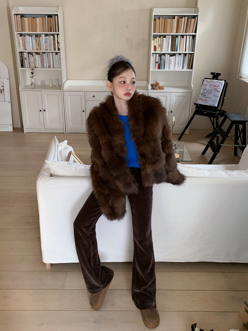 JKICHI韓國直郵㊣女士新款時尚人氣25秋冬推薦休閑短款大衣JKICHI短款大衣