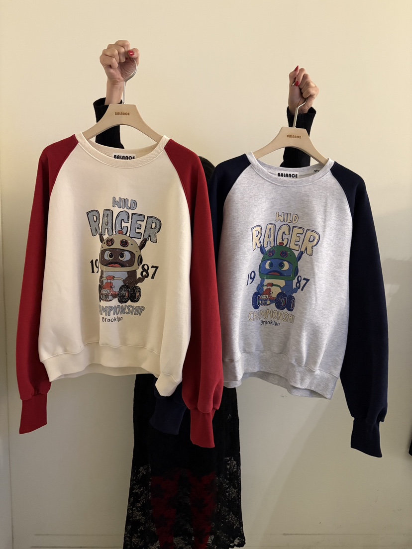 BALANCE東大門㊣實拍女裝新品熱賣25秋冬時尚職業休閑衛衣加絨BALANCE衛衣