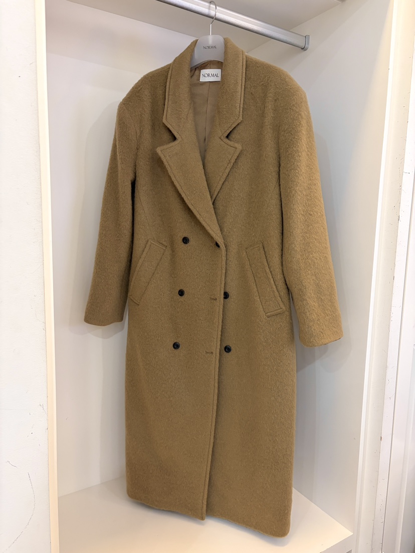 NORMAL東大門㊣代購女裝新款熱賣時尚休閑人氣推薦中長款大衣NORMAL中長款大衣圖色1