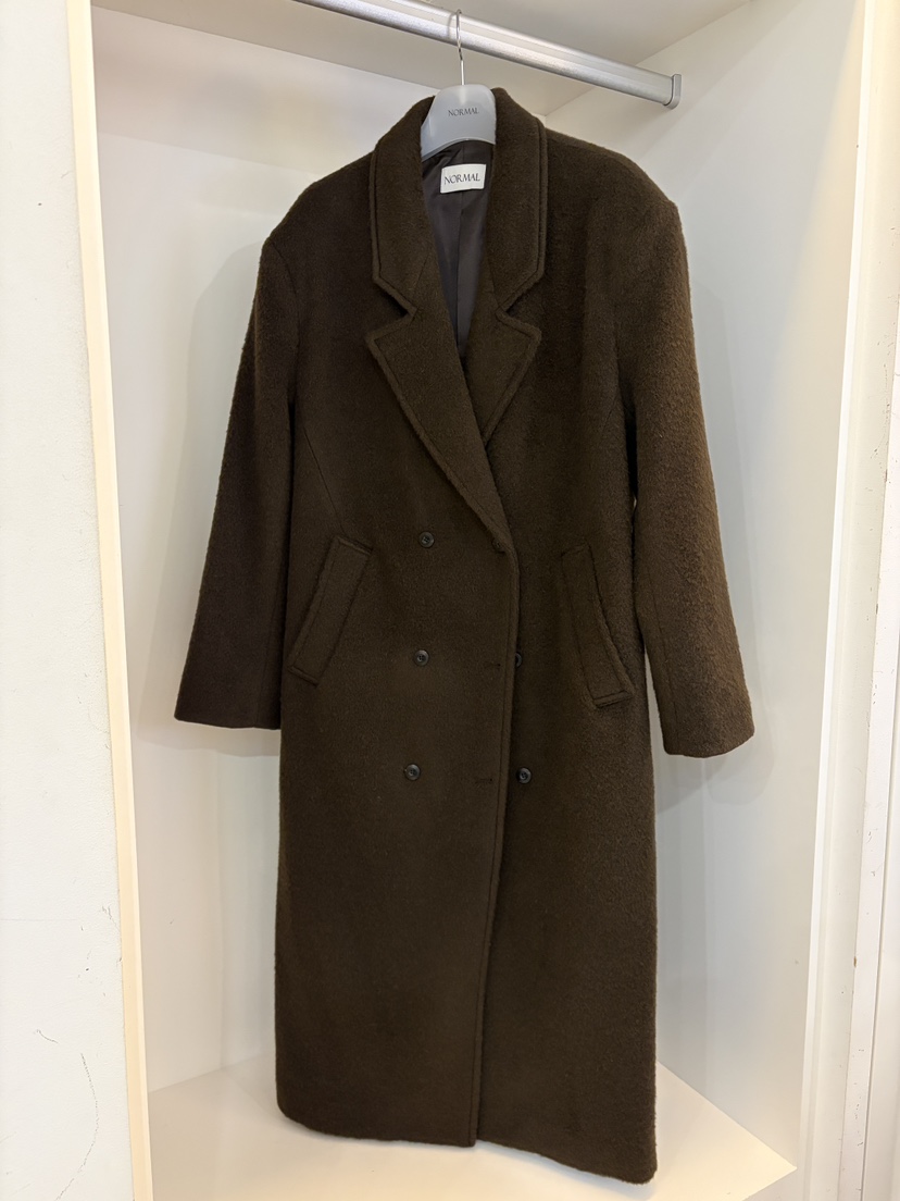 NORMAL東大門㊣代購女裝新款熱賣時尚休閑人氣推薦中長款大衣NORMAL中長款大衣圖色2