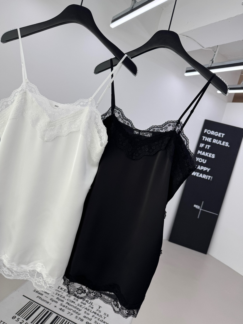 RED-A東大門㊣代購女裝新款休閑推薦25秋冬吊帶背心蕾絲緞面RED-A吊帶/背心