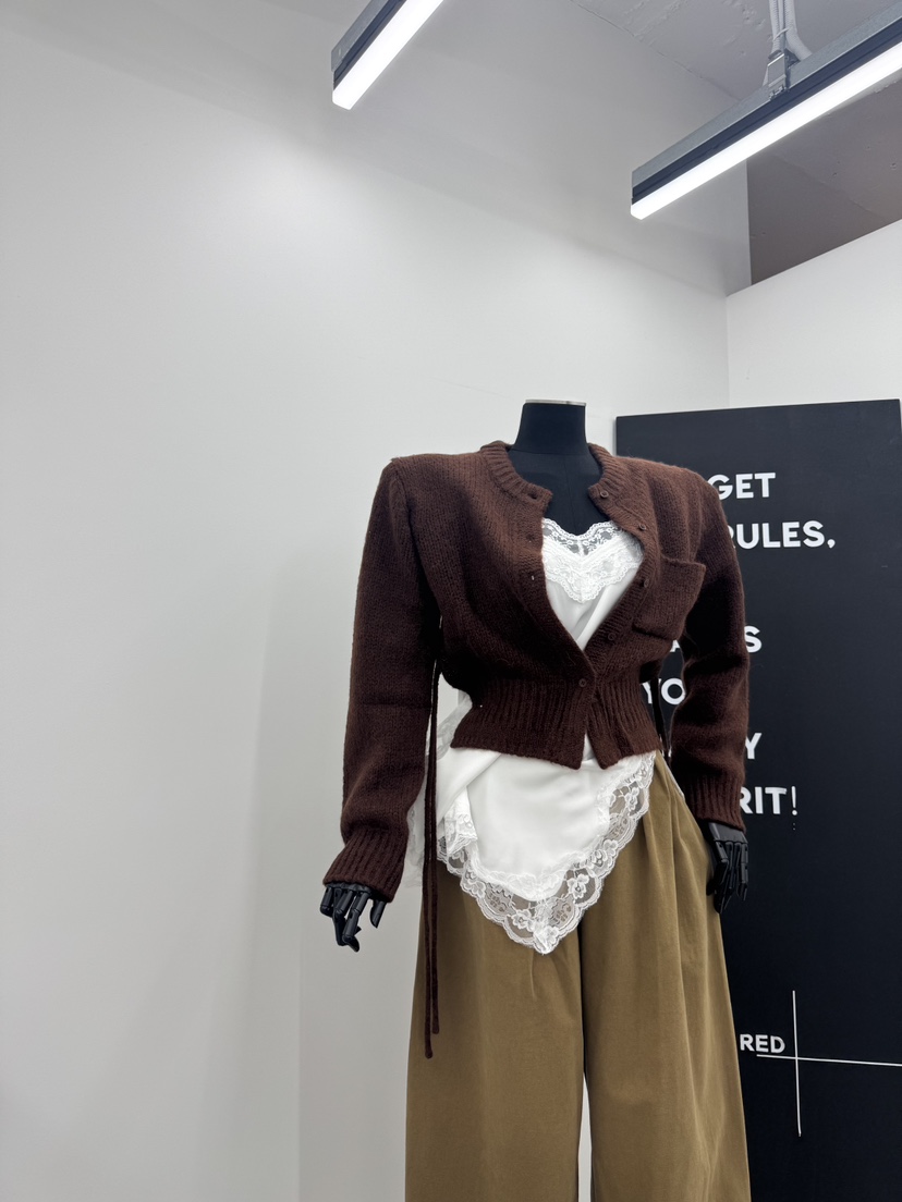 RED-A東大門㊣代購女裝新款休閑推薦25秋冬吊帶背心蕾絲緞面RED-A吊帶/背心