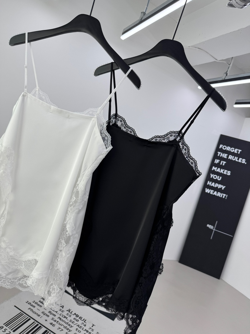 RED-A東大門㊣代購女裝新款休閑推薦25秋冬吊帶背心蕾絲緞面RED-A吊帶/背心