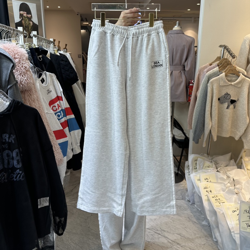 CHEAP-CHIC東大門㊣代購女士新品推薦職業人氣時尚休閑褲加絨CHEAP-CHIC/CHARLES THE SECOND休閑褲圖色1