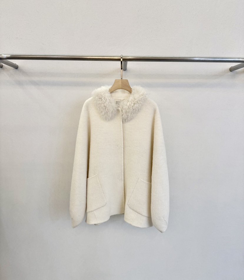 FORM韓國代購㊣女士新品25秋冬人氣休閑時尚推薦職業夾克羊毛FORM夾克圖色1