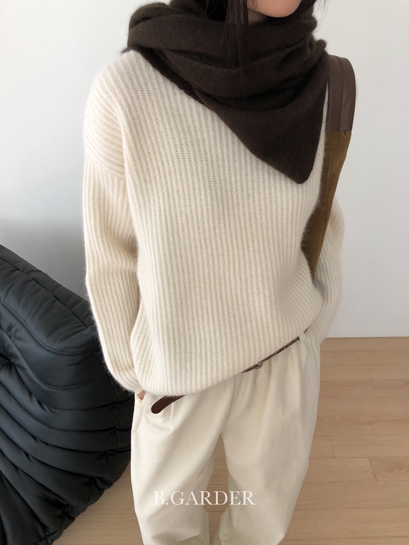 B_GARDER東大門㊣代購女裝新款推薦25秋冬人氣時尚職業毛衣B.GARDER毛衣