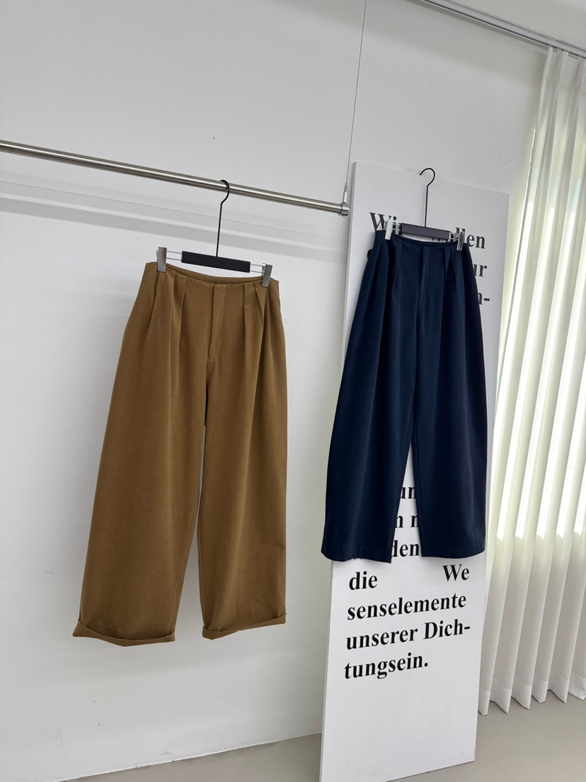 RED-A韓國代購㊣女裝新款時尚熱賣25秋冬推薦職業休閑褲褶裥RED-A休閑褲