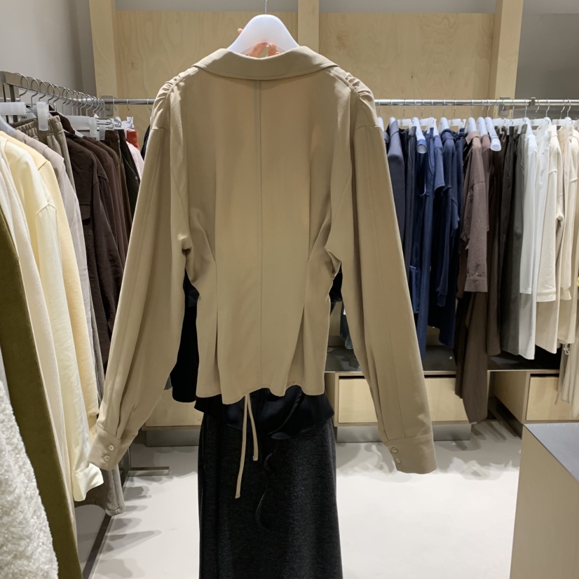 DEUO東大門㊣代購女士新品休閑職業時尚推薦襯衫蕾絲衫腰帶DEUO襯衫/蕾絲衫