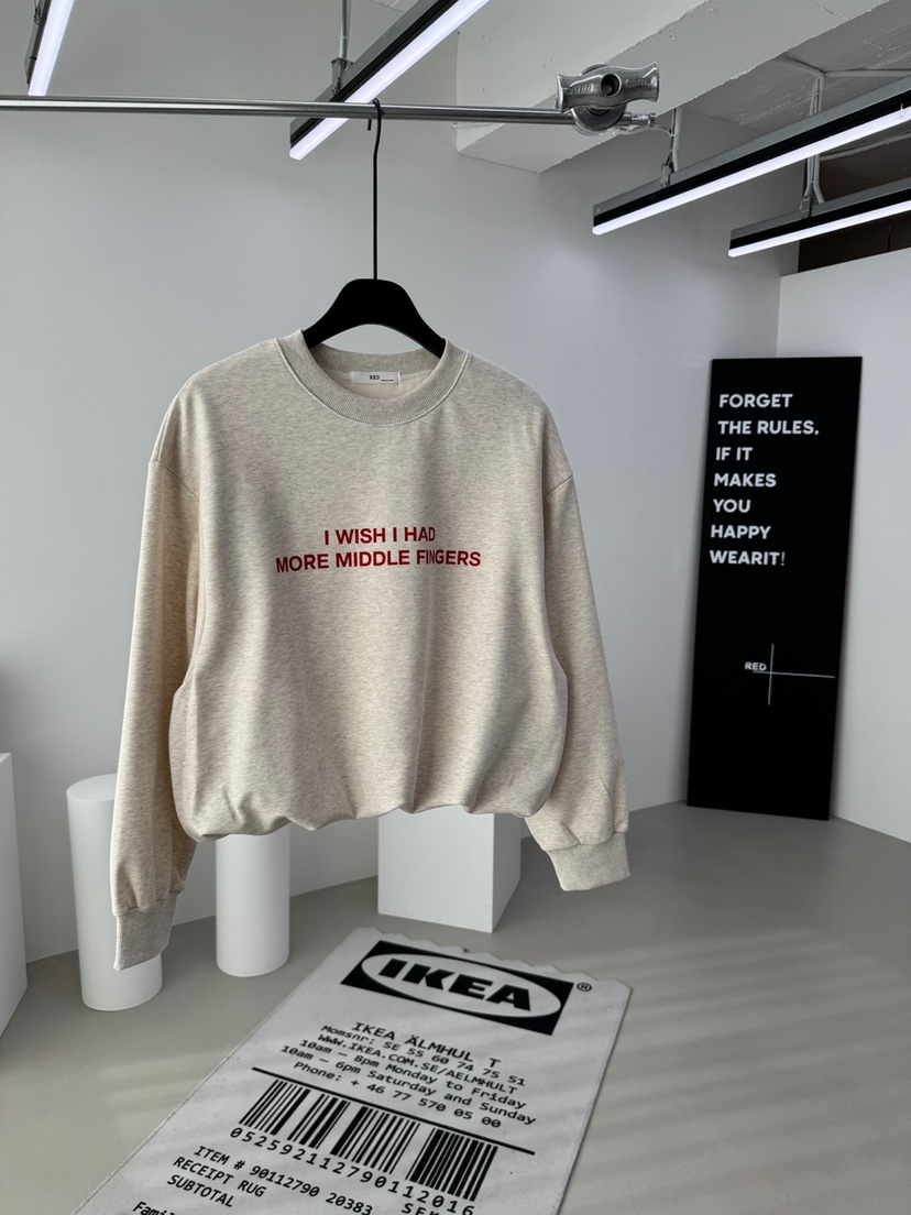 RED-A東大門㊣實拍女士新品人氣25秋冬時尚熱賣休閑職業衛衣RED-A衛衣圖色1