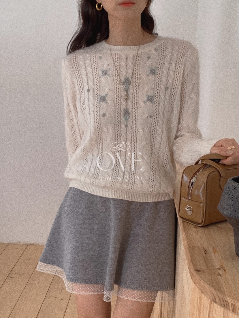 OVE韓國代購㊣女士新品時尚25秋冬推薦休閑人氣職業熱賣針織衫OVE針織衫