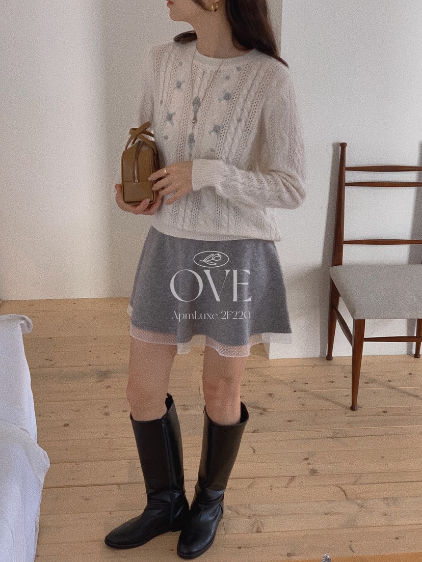 OVE韓國代購㊣女士新品時尚25秋冬推薦休閑人氣職業熱賣針織衫OVE針織衫