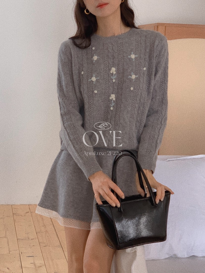 OVE韓國代購㊣女士新品時尚25秋冬推薦休閑人氣職業熱賣針織衫OVE針織衫