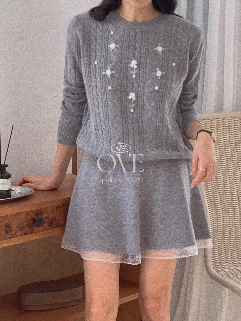 OVE韓國代購㊣女士新品時尚25秋冬推薦休閑人氣職業熱賣針織衫OVE針織衫