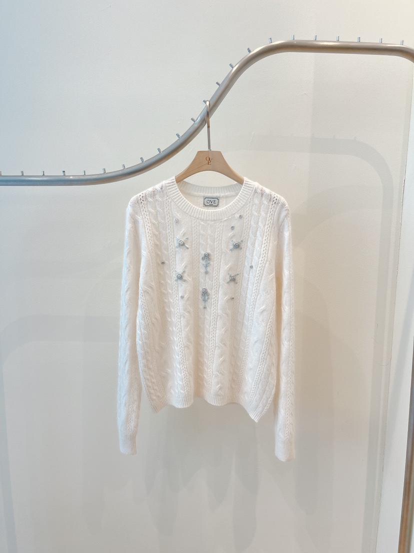 OVE韓國代購㊣女士新品時尚25秋冬推薦休閑人氣職業熱賣針織衫OVE針織衫圖色1