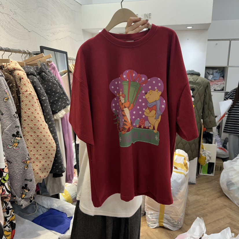 DE LINE東大門㊣代購女士新款熱賣推薦時尚休閑25秋冬職業T恤DE LINET恤圖色3