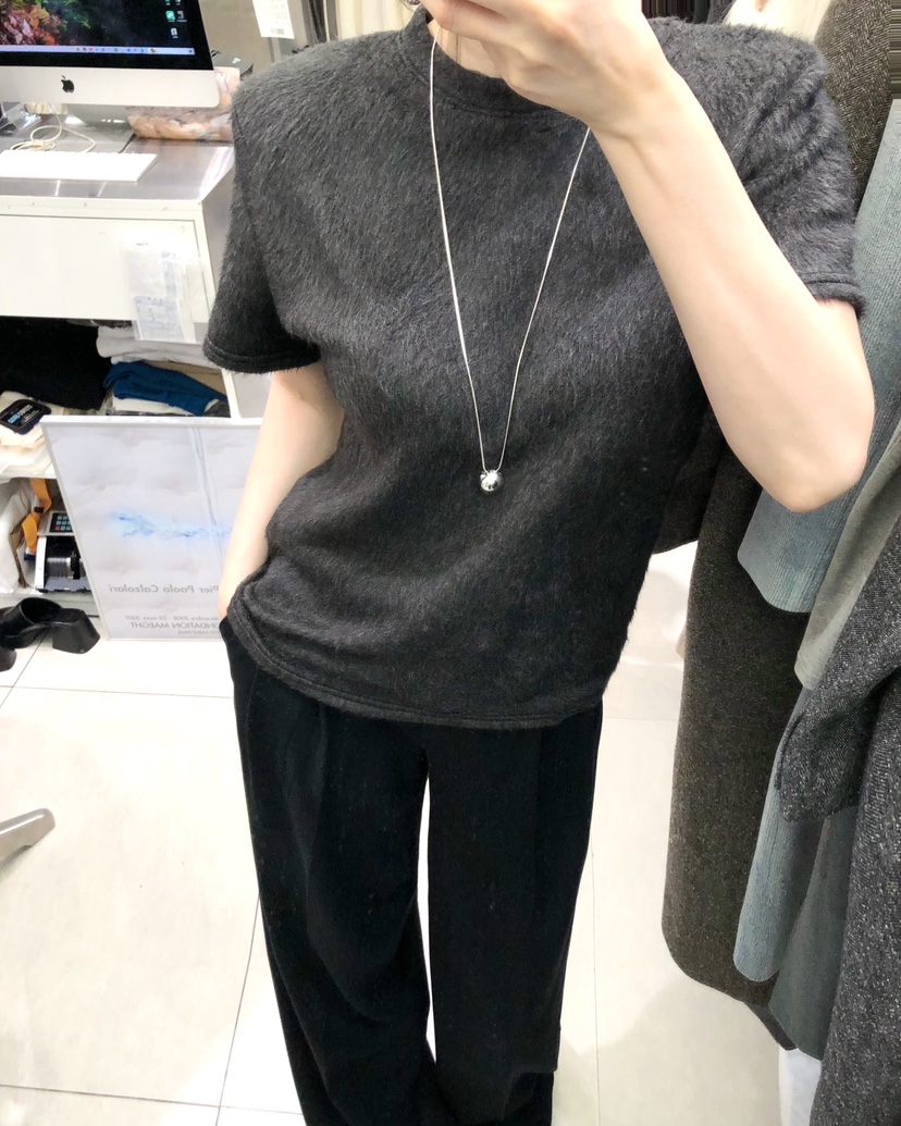 WORK SHOP東大門㊣代購女士新品職業人氣推薦T恤安哥拉羊毛Work_shopT恤