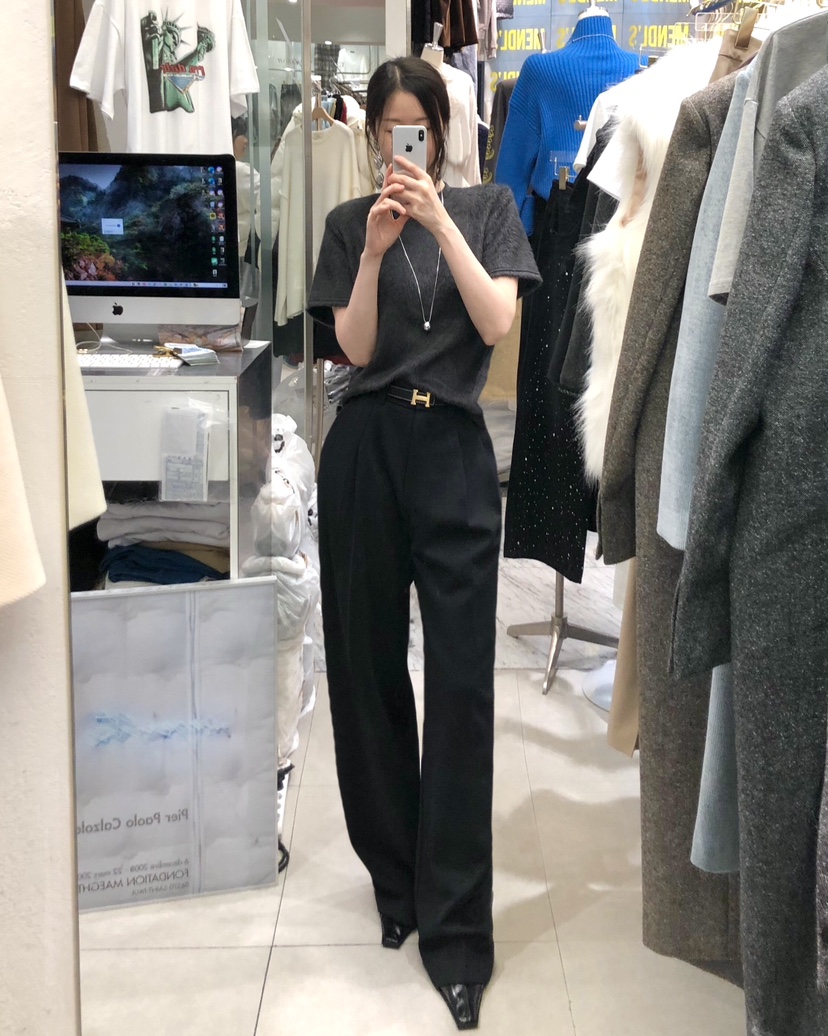 WORK SHOP東大門㊣代購女士新品職業人氣推薦T恤安哥拉羊毛Work_shopT恤