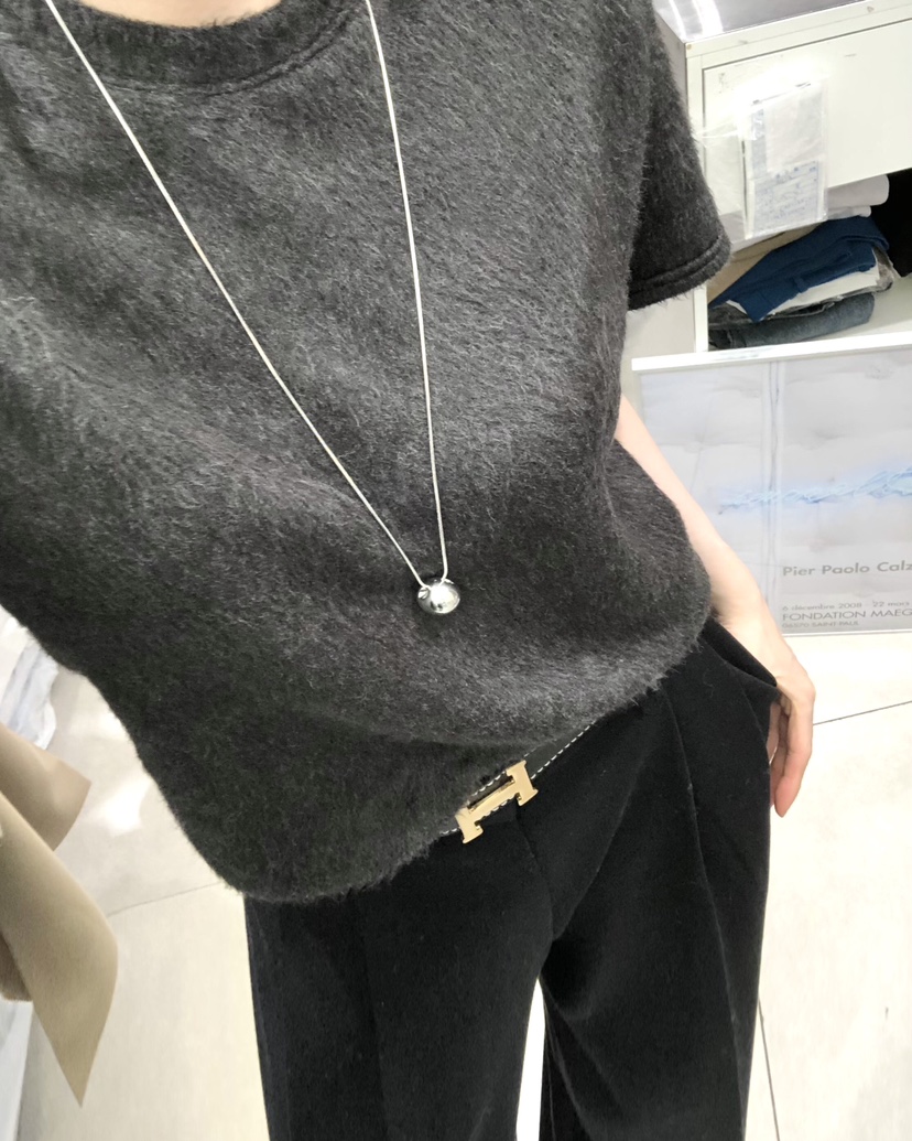 WORK SHOP東大門㊣代購女士新品職業人氣推薦T恤安哥拉羊毛Work_shopT恤