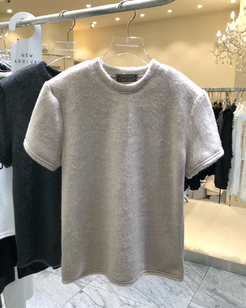 WORK SHOP東大門㊣代購女士新品職業人氣推薦T恤安哥拉羊毛Work_shopT恤圖色2