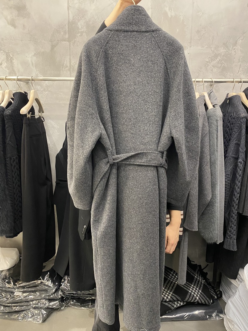 THE VETIVER-A韓國直郵㊣女裝新品推薦25秋冬中長款大衣含腰帶VETIVER中長款大衣