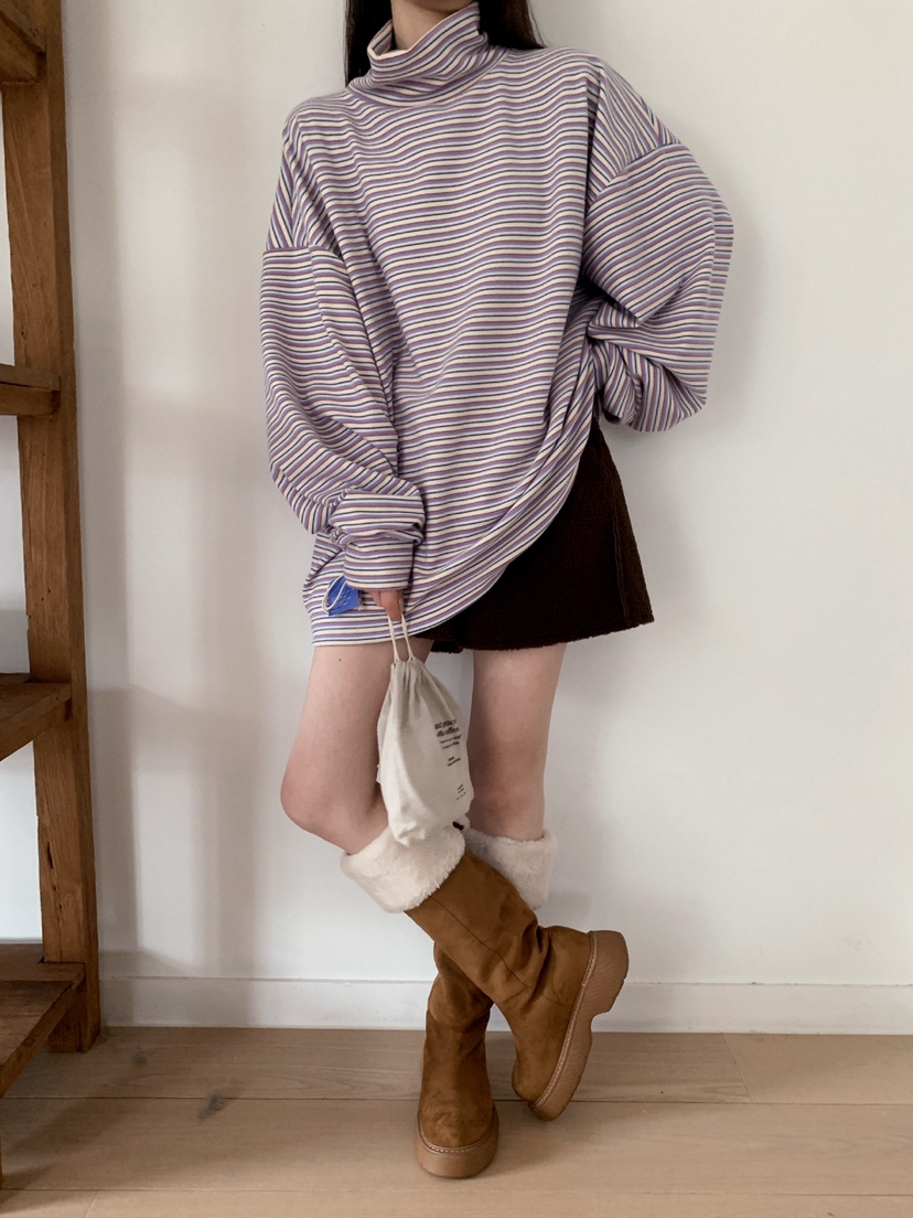 JKICHI東大門㊣代購女士新款熱賣時尚休閑人氣推薦25秋冬長袖T恤JKICHI長袖T恤