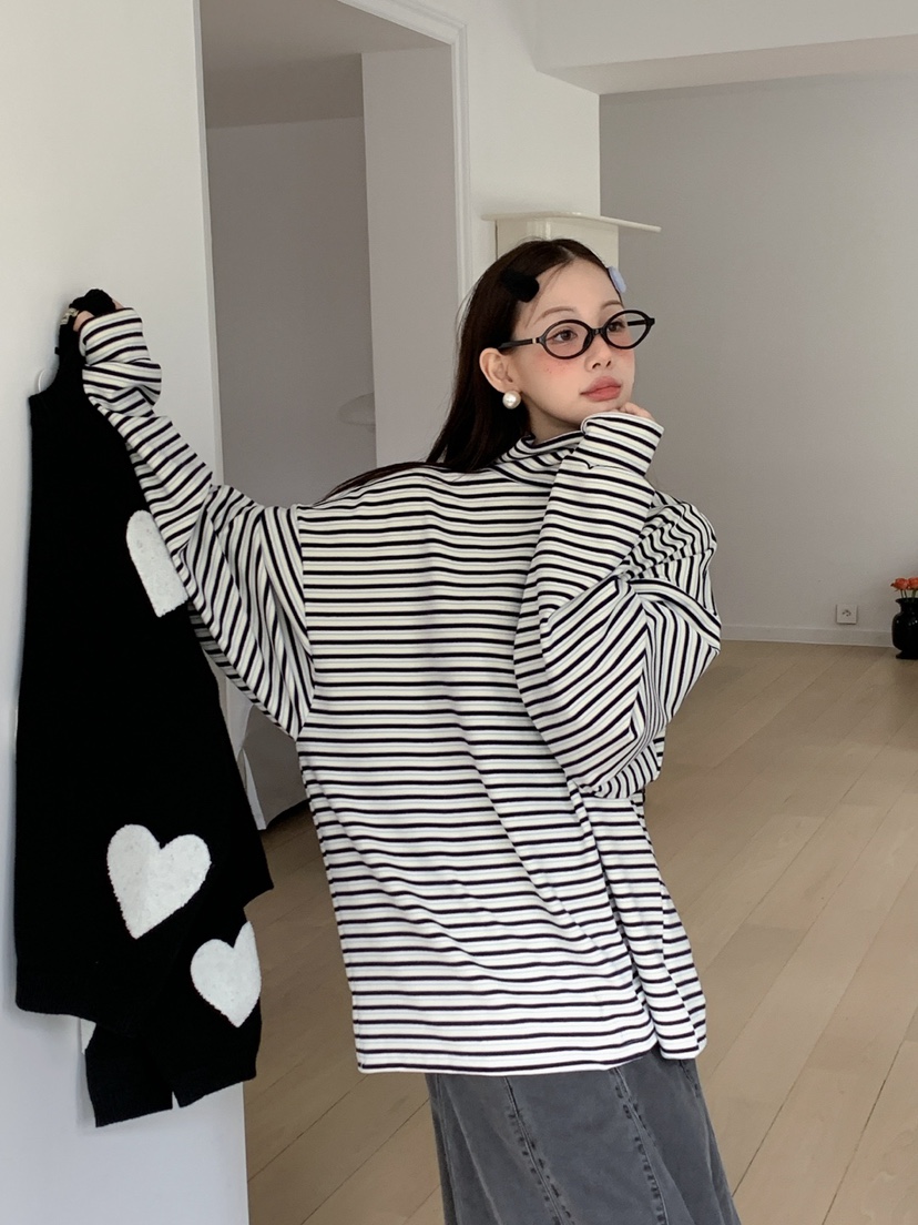 JKICHI東大門㊣代購女士新款熱賣時尚休閑人氣推薦25秋冬長袖T恤JKICHI長袖T恤