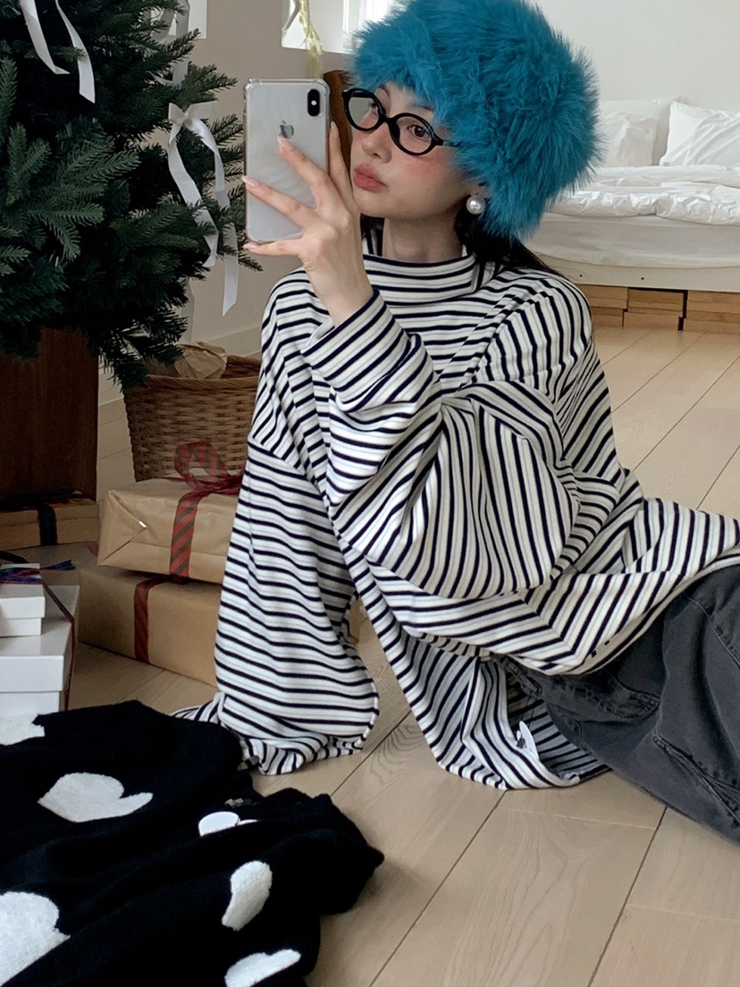 JKICHI東大門㊣代購女士新款熱賣時尚休閑人氣推薦25秋冬長袖T恤JKICHI長袖T恤