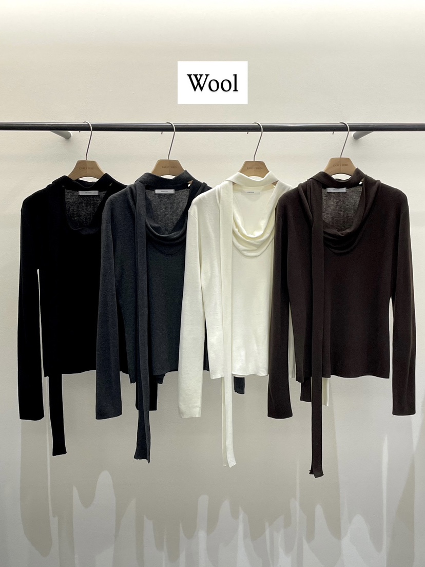 OBSESS東大門㊣直郵女裝新品休閑時尚推薦熱賣針織衫含圍巾OBSESS/EARLY BIRD針織衫