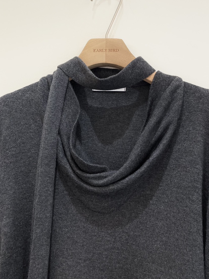 OBSESS東大門㊣直郵女裝新品休閑時尚推薦熱賣針織衫含圍巾OBSESS/EARLY BIRD針織衫