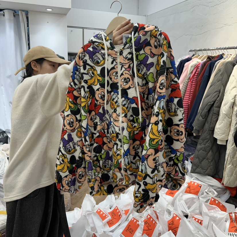 DE LINE東大門㊣實拍女士新款時尚職業休閑推薦25秋冬衛衣加絨DE LINE衛衣圖色1