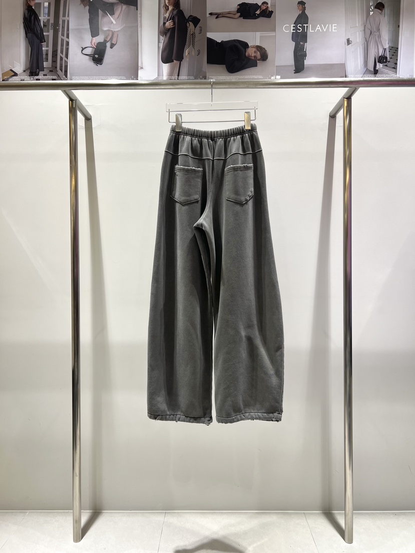 CESTLAVIE韓國代購㊣女士新款熱賣職業休閑休閑褲加絨羊皮刺繡CESTLAVIE休閑褲