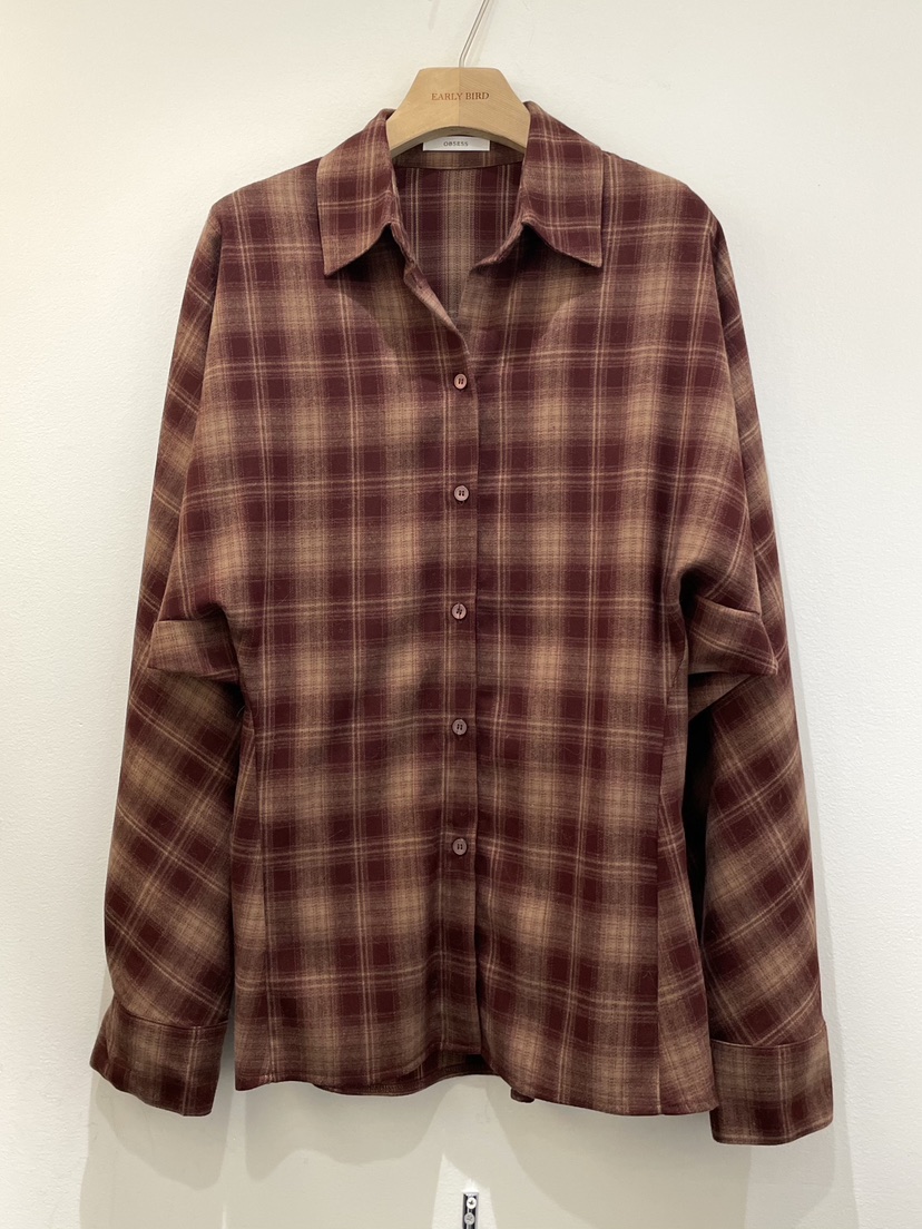 OBSESS東大門㊣代購女裝新款25秋冬人氣熱賣推薦襯衫蕾絲衫OBSESS/EARLY BIRD襯衫/蕾絲衫圖色1